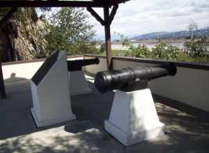 Near this site on January 8, 1847, American forces commanded by Captain Robert F. Stockton, U.S. Navy, Commander in Chief, and Brigadier General Stephen W. Kearney, U.S. Army, fought Californians commanded by General José María Flores in the Battle