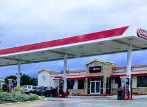 A former Conoco fuel station in Watuaga, Texas. Pictured on April 17, 2017.