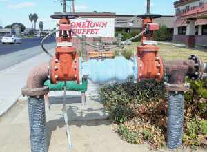 Home town buffet.- Control valves at 1804 S Mooney Blvd  Visalia California