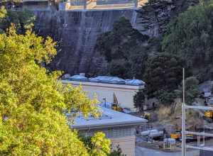 Crystal Springs Dam view from Crystal Springs Road
