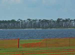 Deer Island from Point Cadet in Biloxi, Mississippi.