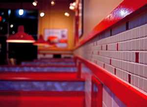 Our family recently discovered Freddie's, a reasonably-priced burger-and-dessert chain. I snapped a quick shot of this empty row of booths while we consumed a late night frozen treat.
--
Purchase this image and learn more about it at the