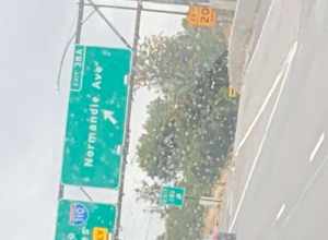 Taken before exiting to 110 freeway