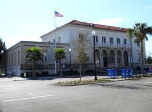 U.S. Post Office and Customhouse located at 2421 13th Street, Gulfport, Harrison County, Mississippi, USA.  Constructed 1907-1910 in Italian Renaissance architectural style.  Added to National Register of Historic Places March 19, 1984.