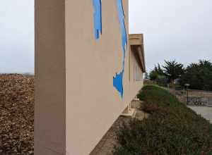 Name sign for Italian Cemetery in Colma