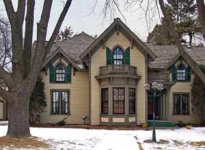 Jonathan Taylor Grimes House, 4200 W 44th St, Edina, Minnesota, USA.  Viewed from the south-southeast.





This is an image of a place or building that is listed on the National Register of Historic Places in the United States of America. Its
