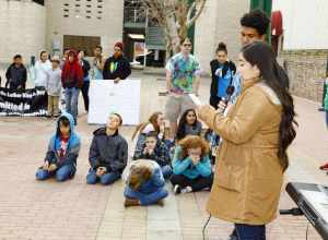 Collaboration with Tulare and Ivanhoe Staff members - Dakota Smith and Fabiola Caballero (I have a Dream Speech inserts) (Two minorities, sharing One message)