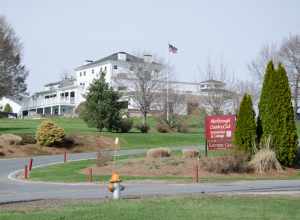 The Marlborough Country Club building in Marlborough, Massachusetts.