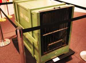 One of two crates (cages) used in 1972 to transport the couple of pandas given by China to the United States following President Richard Nixon's visit in 1972. Richard Nixon Presidential Library and Museum.