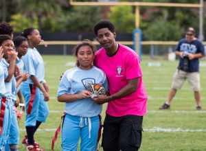 The Powder Puff League is another initiative sponsored by the Police and Recreation Department in conjunction with the Police’s Cops Athletic Program. Teams are coached by NCPD Officers who were former football players in high school and