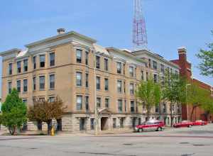Sala Apartment Building on the NRHP since August 21, 2003. At 320-330 Nineteenth St. in downtown Rock Island, Rock Island County, Illinois. A Renaissance Revival apartment building built in two sections in 1903 and 1913.