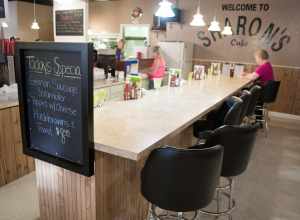 Sharon's Cafe lunch counter in Corvallis, Oregon
