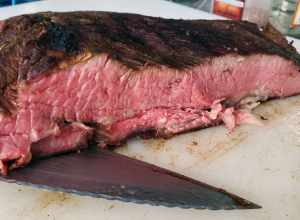 Poitrine de bœuf fumée.