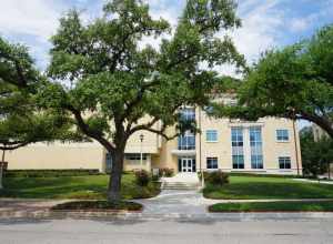 The Annie Richardson Bass Building on the campus of Texas Christian University in Fort Worth, Texas (United States).