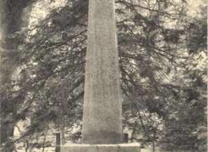 Monument to Native American Sachem Uncas in Norwich, Connecticut, Rotograph Co. A 5384.