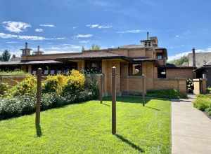 Built in 1903-1905, this Prairie-style mansion was designed by Frank Lloyd Wright for Larkin Company executive Darwin D. Martin.
