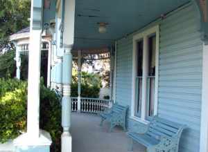 (1 in a multiple picture set)
This front porch of the Edwards Mansion in Redlands, CA reminds me of the days when there was no television or internet.  People would spend the evenings outside on the front porch, talking and greeting their neighbors