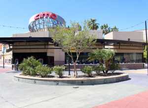 The box office at the AMC Ontario Mills 30 megaplex in Ontario, California. Photographed by user Coolcaesar on April 18, 2021.