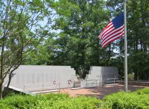 Beirut Memorial located at the intersection of Lejeune Boulevard and Montford Landing Road near Camp Geiger, Jacksonville, North Carolina.