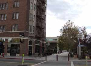 The Riverside Hotel is a former hotel in Reno, Nevada, that sits on the exact location where Reno began in 1859. The building now houses apartments and studios for artists, and is listed on the National Register of Historic