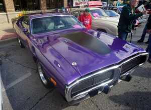 A 1973 Dodge Charger on display at the 2022 Downtown West Allis Classic Car Show in West Allis, Wisconsin (United States).