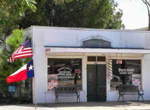 The Buckhorn Barber Shop &amp; Museum in New Braunfels, Texas, United States.