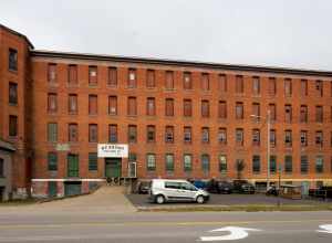 Utica Steam and Mohawk Valley Cotton Mill 600-800 State Street, Utica, New York. State Street facade. NRHP 100005482.