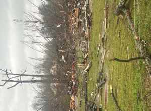 A home that was destroyed during an EF3 tornado that moved through Selmer, Tennessee, in the early morning hours of April 3, 2025. Winds in this area were estimated to be 160 mph.