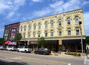 The Fredendall Block in Janesville, Wisconsin (United States).