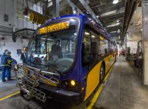 Proterra Catalyst inside Bellevue Base