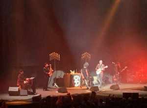Twin Temple on stage in West Valley City, September 28, 2019. This was their first opening show as a band when they went on tour with the Swedish band Ghost.