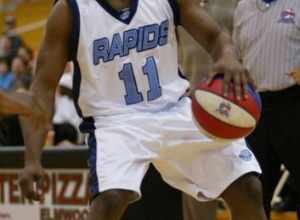 Tiim Winn playing for the Buffalo Rapids at Buffalo State Sports Arena in 2006