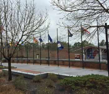 A view of the Colonial Williamsburg Regional Visitor Center.